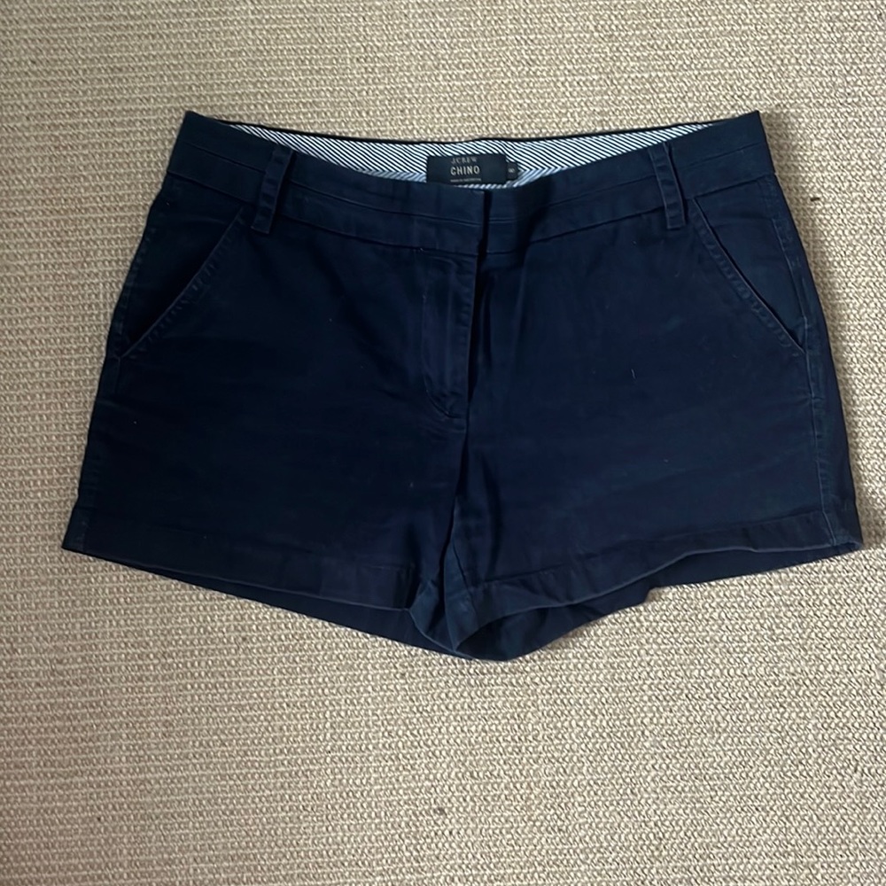 J crew navy shorts